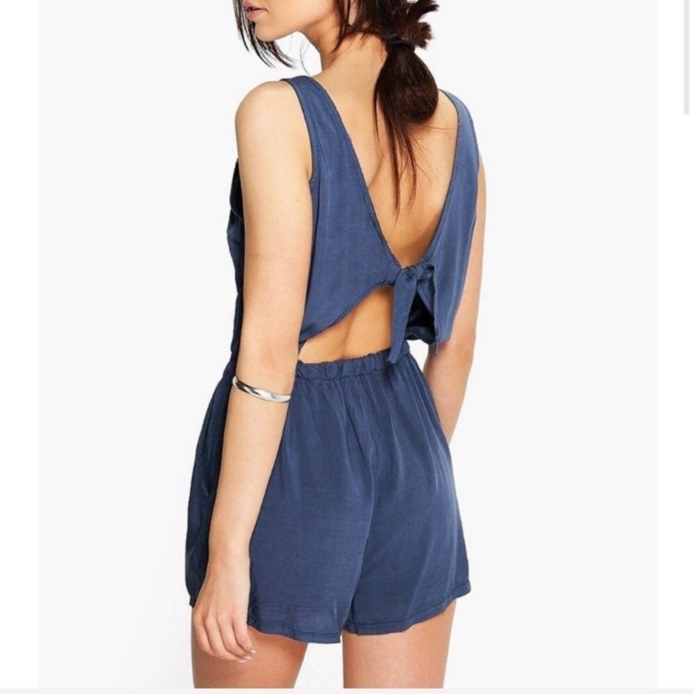Boohoo Tie Back Romper
